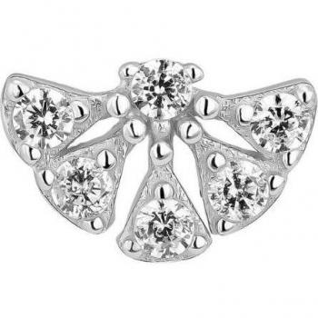Piercing Aridian de plata bañada en rodio