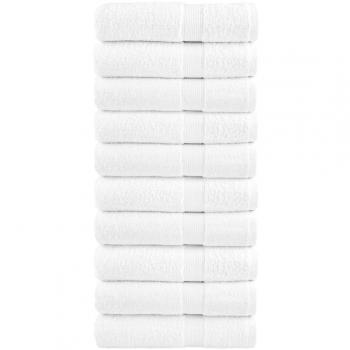 Toallas de mano vidaXL 10 unidades 100% algodón 50x100 cm 600 gsm color burdeos, crema, dorado y más