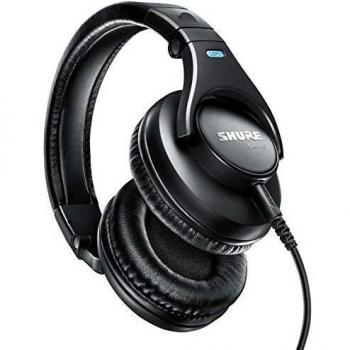 SHURE SRH440-BK-EFS - Auriculares de diseño cerrado, para estudio y aplicaciones profesionales, cable desmontable , almohadillas de terciopelo, plegables - Negro
