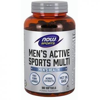 NOW Foods Men's Active Sports Multi - 180 Softgels (Multivitamin for Active Men)