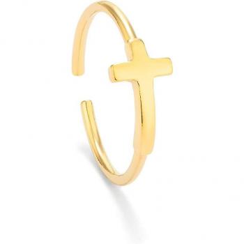 Anillo Basics de plata dorado