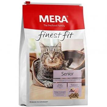 Mera Finest Fit Senior 8+ - Pienso seco para gatos mayores de 8 años, con pollo y arroz, enriquecido con glucosamina, sin azúcares (4 kg)