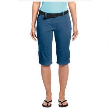 Maier Sports Women's Kluane Capri Pants - Ensign Blue, Regular Fit, Outdoor Hiking Shorts with 2 Pockets