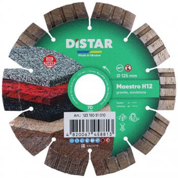 Disco de Corte Diamantado Distar Maestro H12 125mm - Alta Resistencia y Precisión para Materiales Duros