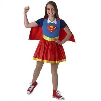 DC Comics - Disfraz de Supergirl oficial para niña, infantil 5-6 años