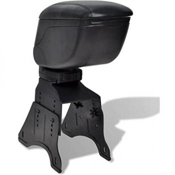 vidaXL Reposabrazos Universal para Coche Negro Apoyabrazos Accesorio Automovil