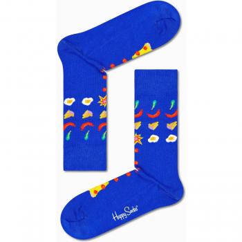 Happy Socks Pizza Invaders Socks Blue 7.5-11.5 Unisex