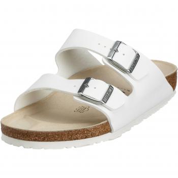 Birkenstock Arizona - Sandalias con hebilla unisex, color blanco, talla 49