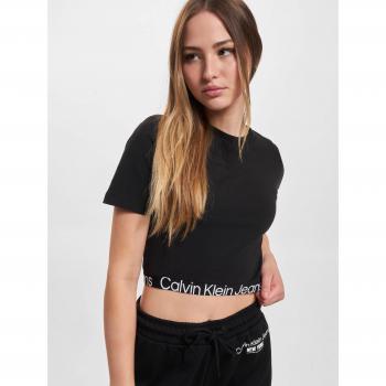 Camiseta mujer manga corta fit slim Calvin Klein Jeans