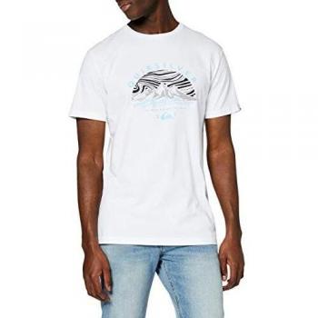 Quiksilver Dunescape T-Shirt Men Camiseta de Manga Corta, Hombre, Blanco