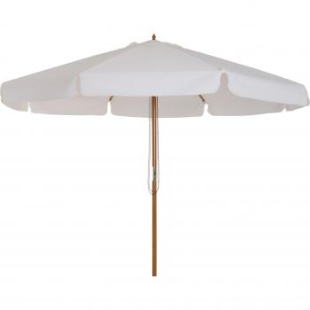 Sombrilla de jardín Outsunny sistema de polea beige Ø325x250 cm