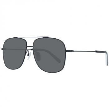 Bally Men's Black Grey Polarised Mirrored Aviator Sunglasses BY0050-K