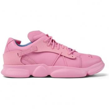 CAMPER Karst Sneakers for Men - Pink, Size 39, Smooth Leather/Cotton Fabric