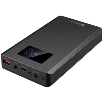 Powerbank para Laptop Sandberg 20000 mAh PD100W (74 Wh, Carga Rápida) - Negro