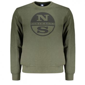 North Sails Green Long Sleeve Sweatshirt with Print - Female, Size M