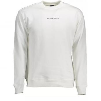 North Sails White Cotton Sweater - XL, Sweatshirts, male, White, Size: XL