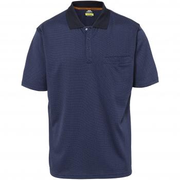 Trespass Reihan Camiseta de Manga Corta para Hombre de Secado rápido antibacteriana con protección UV, Reihan, Hombre, Color Azul Marino, tamaño Small