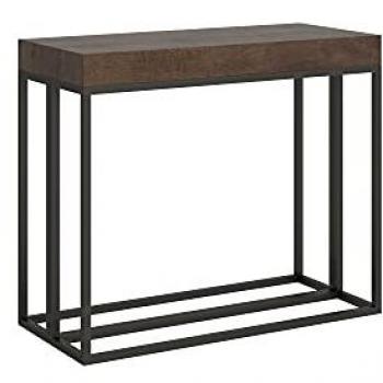 Consola extensible 90x40/196 cm Época Small Premium Estructura Nogal Anthracita