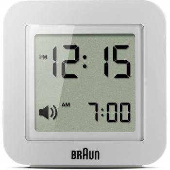 Braun BNC-018-WH - Reloj despertador digital, color blanco
