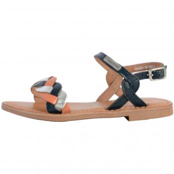 Les Tropéziennes Bonbon Girls' Slingback Sandals - Navy Multi