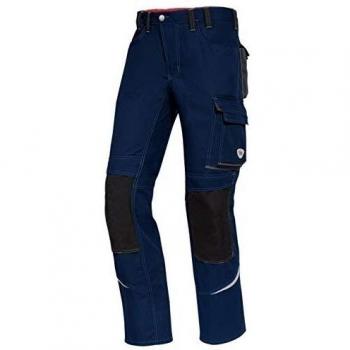 Pantalón de Trabajo BP® Komfort con Reflex y Bolsillos para Rodillas, Color Noche Azul/Antracita, Talla 58