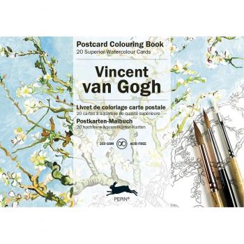 Postales para Colorear de Van Gogh - 20 Unidades