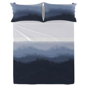 Sábana Multicolor Nightfall 100% Algodón 150 TC 260x270 cm (Cama 180/200) - Fabricado en España