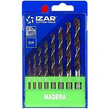Izar 1438 - Juego broca madera 1438 estuche plastico