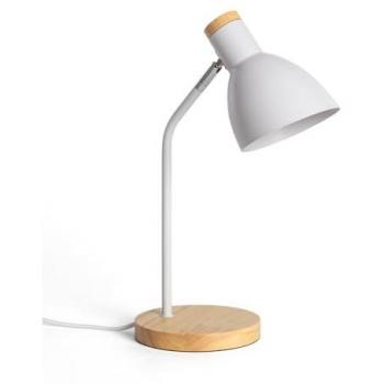 Lámpara Flexo de Escritorio Metal Blanco Luxo