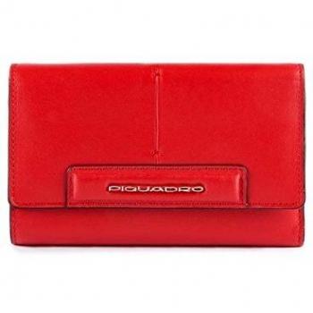 Piquadro Splash Funda de carné, 16 cm, Rojo