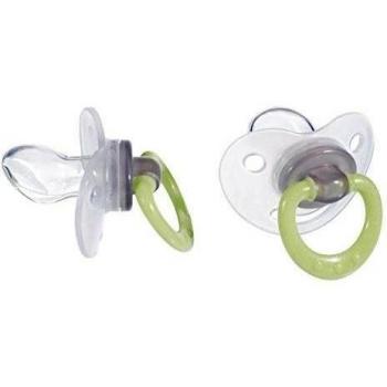 Tigex 80601685 - Pack de 2 chupetes de silicona fisiológicos de noche