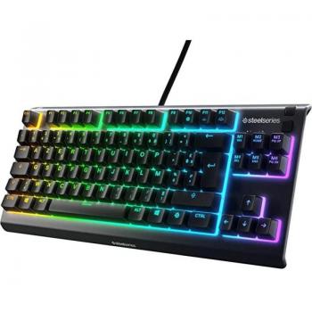 SteelSeries Apex 3 Gaming Negro Con cable Francés AZERTY