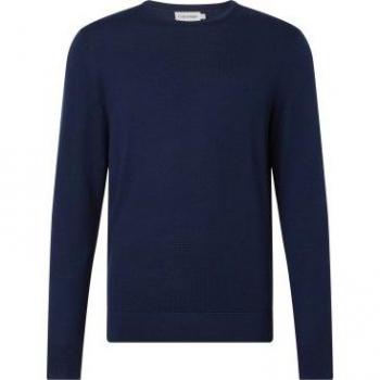Calvin Klein Men's Merino Wool Navy Crew Neck Sweater XXL