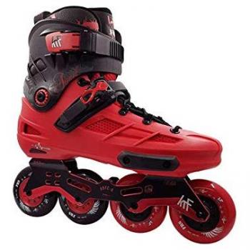 Patín en línea Freeskate KRF Angel 4x80 cm Rojo-Negro, tamaño 40