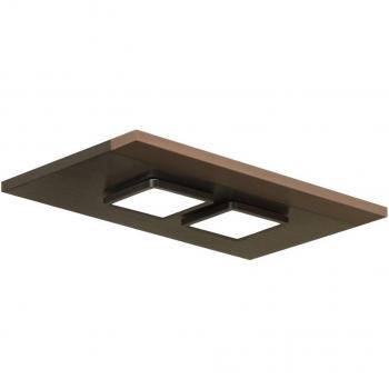 Lámpara de techo Lucande Esteria, moderna, 2 luces, color negro, hecha de metal, tipo de bombilla GX53, adecuada para salón y comedor