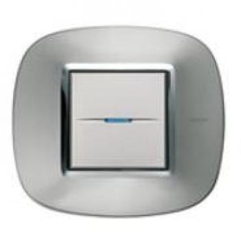 Bticino axolute - Placa 2+2 módulo axolute aluminio axolute