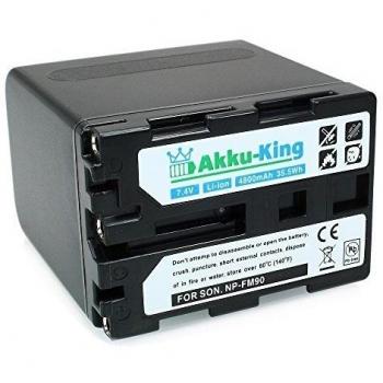 Akku-King batería compatible Sony NP-FM90 - NP-FM91 NP-QM90 NP-QM91 - 3900 mAh Li-Ion