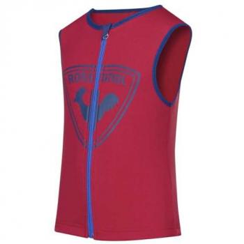 Chaleco Protector Rossignol Flexvent para Niños, Color Rojo, incluye pegatinas reflectantes