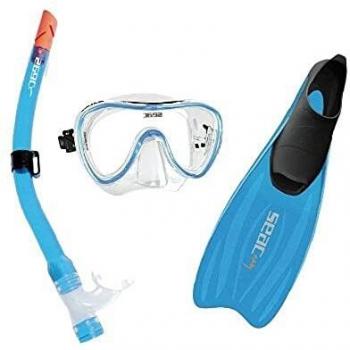 Seac Tris EASY MD - Equipamiento de snorkel, color azul, talla 36-37