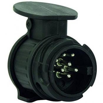 Adaptador de remolque Carpoint 13 a 7 polos corto negro