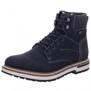 Botas Rieker para hombre, modelo F3832-00, color negro, con Rieker-TEX y suela plana, talla 44