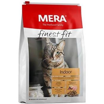 Mera Finest Fit Indoor - Pienso seco para gatos activos, con pollo fresco y arroz, sin azúcar (4 kg)