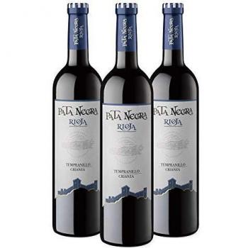 Pata Negra Crianza - Vino Tinto D.O. Rioja - Caja de 3 Botellas x 750 ml