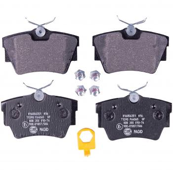 Juego de pastillas de freno HELLA 8DB355010761 - Pastillas de freno para vehículos, fabricadas por HELLA, con número de referencia 8DB 355 010-761
