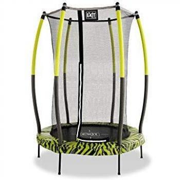 EXIT Toys-Cama elástica Tiggy Junior, diámetro 140cm, con Red de Seguridad con Cremallera, para Interior o Exterior, hasta 25 kg, para niños a Partir de 3 años, Juventud Unisex, Lima, 198
