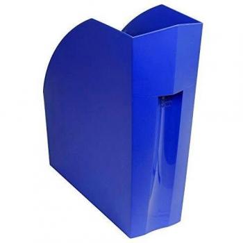 Exacompta 180101D - Revistero para documentos en formato A4 +, de gran capacidad y estable. - 292x110x320 mm - THE MAGAZINE - Azul cobalto