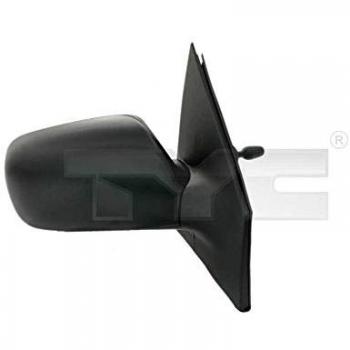 Espejo retrovisor izquierdo TYC 336-0038, compatible con vehículos, diseño aerodinámico, vidrio templado para mayor resistencia, ajuste manual, acabado en negro mate