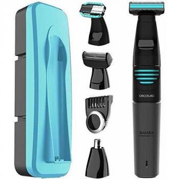 Cecotec Afeitadora Multigrooming 5 en 1 BAMBA PRECISIONCARE EXTREME 5IN1 con batería de litio, cuchillas de acero inox y waterproof.