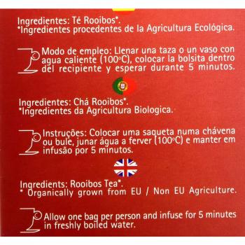 Granovita Té Bio Rooibos sin Teína - 20 sobres