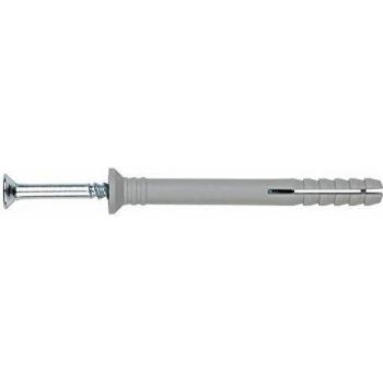 INDEX Fixing Systems TCCA08100 [TC-CA] clavable de poliamida 6.6, premontado con tornillo rosca-arpón. Taco con cabeza avellanada